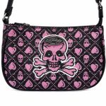 Bolsa Ed Hardy Pink Skull Mini Shoulder