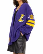Cardigan Los Angeles Lakers Varsity Knit