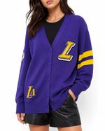 Cardigan Los Angeles Lakers Varsity Knit