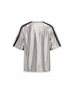 Camiseta Futebol Metalizada Prata Courageous