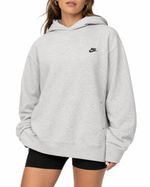 Moletom Nike Club Hoodie Essential Cinza