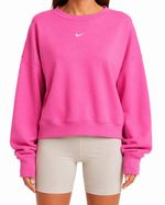 Moletom Cropped Nike Essential Rosa