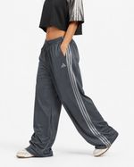 Calça Adidas Firebird Wide Leg Cinza Grafite