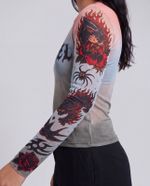 Blusa Tule Rebel Tattoo