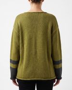 Tricot Oversized Star Olive