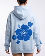 Moletom Oversized Hibiscus Blue