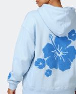 Moletom Oversized Hibiscus Blue