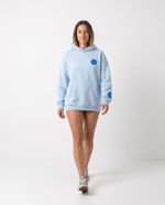 Moletom Oversized Hibiscus Blue