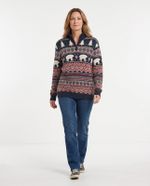 Tricot Polar Bear Half Zip Navy