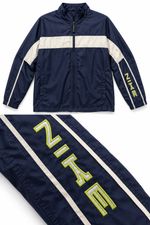 Jaqueta Corta-Vento Nike Navy & Lime