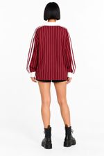 Blusa Polo Oversized Los Angeles Burgundy
