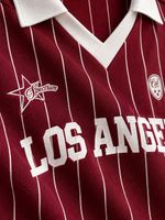 Blusa Polo Oversized Los Angeles Burgundy
