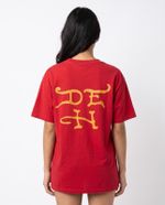 Camiseta Oversized Ed Hardy True Til Death Red