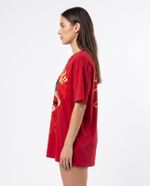 Camiseta Oversized Ed Hardy True Til Death Red