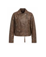 Jaqueta Biker Brown Estonada