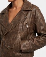 Jaqueta Biker Brown Estonada