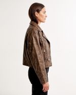Jaqueta Biker Brown Estonada