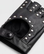Luvas Sem Dedos Rock Studs Black