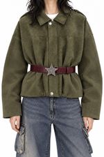 Cinto Western Star Burgundy