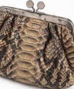 Clutch Snake com Fecho Kiss Lock
