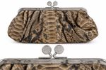 Clutch Snake com Fecho Kiss Lock
