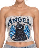 Blusa Angel Cat Crystal