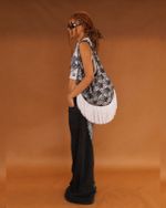 Bolsa Maxi Lace - Franjas de Cetim