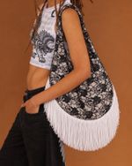 Bolsa Maxi Lace - Franjas de Cetim