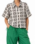 Camisa Boxy Texture P&B