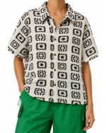 Camisa Boxy Texture P&B