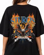Camiseta Oversized Sturgis Rock