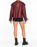 Jaqueta Burgundy Cropped