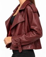 Jaqueta Burgundy Cropped