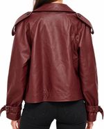 Jaqueta Burgundy Cropped