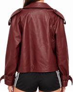 Jaqueta Burgundy Cropped