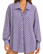 Camisa Vintage Poá Lilac