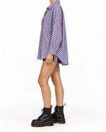 Camisa Vintage Poá Lilac