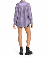 Camisa Vintage Poá Lilac