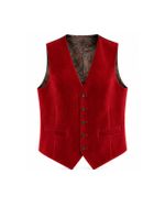 Colete Red Velvet Paisley