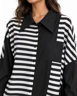 Camisa Oversized Black & White
