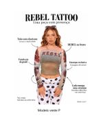 Blusa Tule Rebel Tattoo