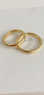 Aliança Bambolê Ouro 18k