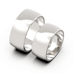 Aliança Meia Cana Reta 9mm Ouro 18k