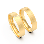 Aliança Lótus Ouro 18k