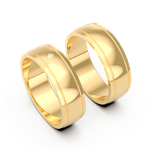 Aliança Amarílis Ouro 18k
