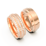 Aliança Moulin Rouge Ouro 18k