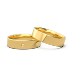 Aliança Sol Ouro 18k