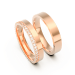 Aliança Sunny Smile Ouro 18k