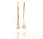 Brinco Estrela Brilhantes Ouro 18k