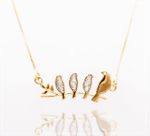 Colar Andorinha Ouro 18k